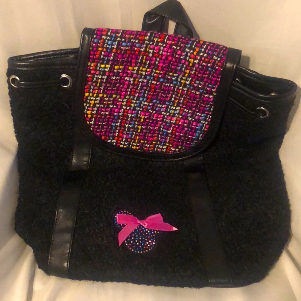 Disney Parks Tweed Minnie Backpack